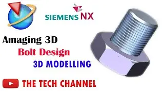 how to create a 3d bolt | 3d bolt kese banaye #nx #3d design