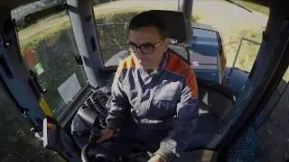 Компания Actio. Фронтальный погрузчик CASE 1121F. Обзор. Кабина оператора.