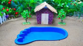 ChicKen Farm TV | DIY miniature farm with a giant paw shaped pet water supply tank