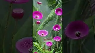 look what I've created on Bluewillow with prompt: alien flowers in pale pink #short 👽👽💐