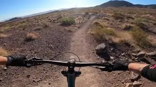 McCullough Trails in Henderson Nevada / 601 blue trail / nitro bench green trail