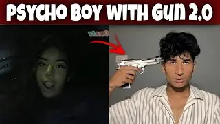 Psycho boy with GUN ! Scary prank on Omegle ￼