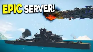 Warships & Battleships! - Space Engineers: HIGH TIDE Server Tour!