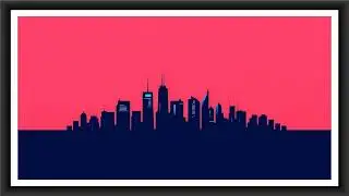 4K Minimalist Cityscape TV Screensaver: 9 Hour Urban Art (No Sound)