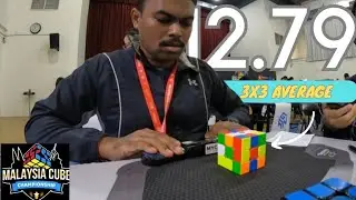 12.79s Rubik's Cube 3x3 Official Average | MCC 2023