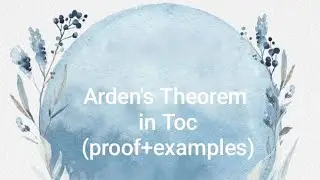 Arden's Theorem (proof + examples)