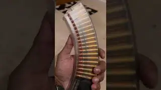 🇧🇬 translucent Bulgarian 40 rounder AK47 magazine. With Russian 7.62x39 brass