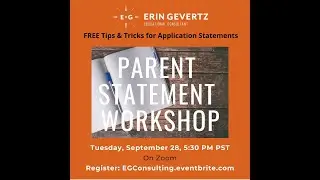 Parent/Guardian Statement Writing Tips for K-12 Private School Applications