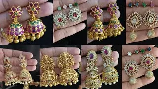Earrings collection premium quality #kammal #bridal #manufacturing #jimiki #bridalcollection #jumka