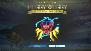 New Huggy Wuggy Goal Explosion in Rocket League!!  Showcase and Review!!