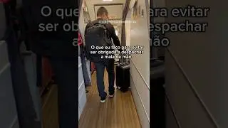 Como evitar que lhe obriguem a despachar a mala de m&atilde;o #maladeviagem #viagem #dicasdeviagem #bagagem