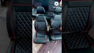 #short Omni van car seat cover red piping🔥👌🔥
