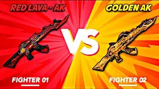 Red ak (lava) vs Golden ak | free fire - Unicorn's rage incubator
