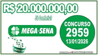 🎲Resultado da Mega-Sena Concurso 2959 &ndash; Confira os N&uacute;meros Sorteados Hoje e Descubra se Ganhou! 💰
