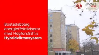 Ruotsalainen vuokrataloyhti&ouml; Burl&ouml;vs Bost&auml;der l&auml;mmitt&auml;&auml; HybridHEATilla