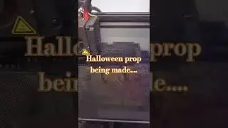 Halloween props being printed .