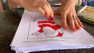 Coloring a simple Santa Claus picture | Have a nice day