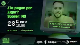 #CGJ26 Charlas | &iquest;Te pagan por jugar? Spoiler: NO