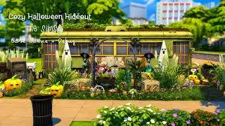 Build&Tour 🎃 Cozy Halloween Hideout 👻 BaseGame!! 🕸️| The Sims4