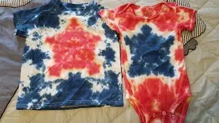 Let's Tie Dye a Star T-shirt! Attempting a Complicated Folding Technique