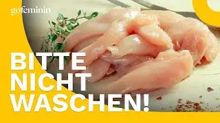 Warum sollte man rohes Hühnchen nicht waschen?