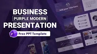 Purple Modern Business PowerPoint Presentation | FREE TEMPLATE | Tomatonado