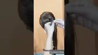 unique braid hairstyle with pearl #girls hairstyle #amazing transformation #ytshorts