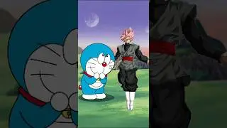 Doraemon Vs Black Goku 💀 #shorts #short #dragonballz #goku