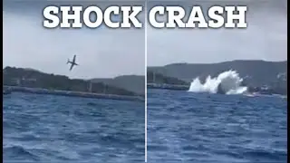 Plane Crashes into Sea During French Air Show, Pilot Missing #plane #crash #france #sea