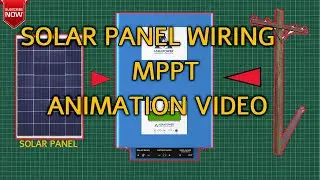Solar panel wiring animation, 