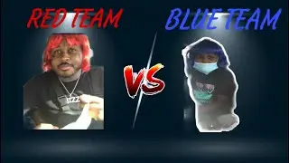 RED TEAM VS BLUE TEAM . 3 MINUTES TO GET YOUR COLOR IN FAMILY DOLLAR **GRAB ANYTHING YOUR COLOR**