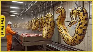 How Australian Farmers Make $14,500 A Night &ndash; Python Meat Factory Operation #integratedfarming