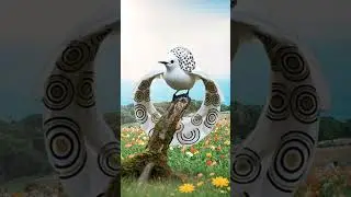 Cutest Rainbow Bird Spreads Heart-Shaped Wings! 🐦💗✨ Magical Fantasy Moments.#foryou #shorts