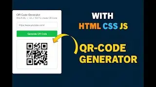 QR Code Generator using HTML CSS & JavaScript | Create QR Codes in JS | PROROZ Tutorial