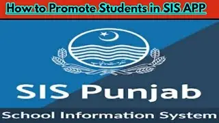 How to Promote Students in SIS App