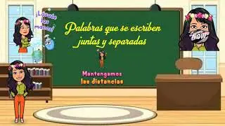 palabras juntas o separadas para niños