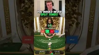 Toaster you should NEVER split TENS on BLACKJACK!!! *PROFIT*