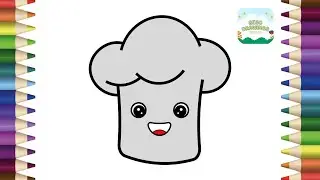 How To Draw A Chef Hat Easy Step By Step | Draw A Cute Chef Hat | Simple Drawing