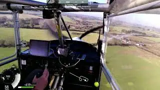 G-CCTR ,Skyranger ,Holmbeck Farm Airfield landing on rwy29. 7/2/23
