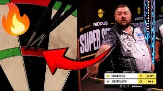 THE MOST *INSANE* LEG OF DARTS EVER AT THE SUPER SERIES! 🤯 - CONAN WHITEHEAD 9 DARTER! 🔥