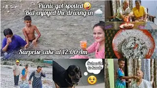 Picnic spot ||Maldevta|| Surprise🥳cake by us🤩picnic got canceled🌧 #enjoy #picnicspot #dehradun 🥳🤩🌧🫠