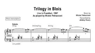 Michel Petrucciani plays his composition Trilogy in Blois - Transcription