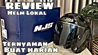 REVIEW & UNBOXING HELM LOKAL NJS KAIROZ BLACK GLOSSY