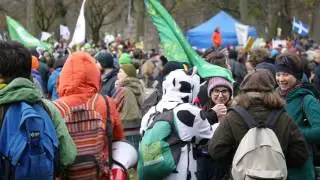 Climate Change March E.V.A. 2015 Vegan Bloc