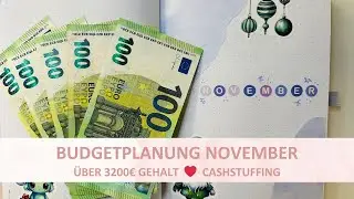 Budgetplanung November 🌸 Wie verplane ich mein Gehalt I Schritt für Schritt Anleitung I Cashstuffing