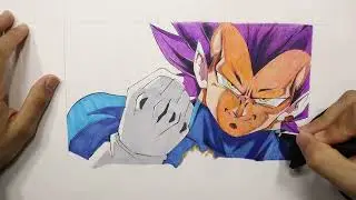 How to Draw New Form of Vegeta Ultra Ego tutorial |2023| step by step