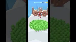 Green 🟢 Crowd vs Red Boss 🥵 fight|#crowdrunner #hugecrowd #greenvsred #boss #gamingxkhan #viralshort