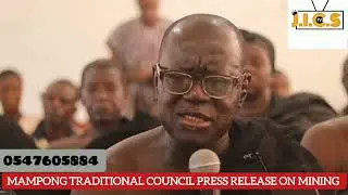 Ashanti- Mampong traditional council press release on mining