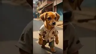 The Puppy Who Walked to His Dreams #animation #ai #kids #cartoon #dog #funny #puppy