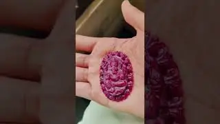 Natural Ruby Ganesha idol  150 carat #ganeshaarti #ganesh #lordganesha